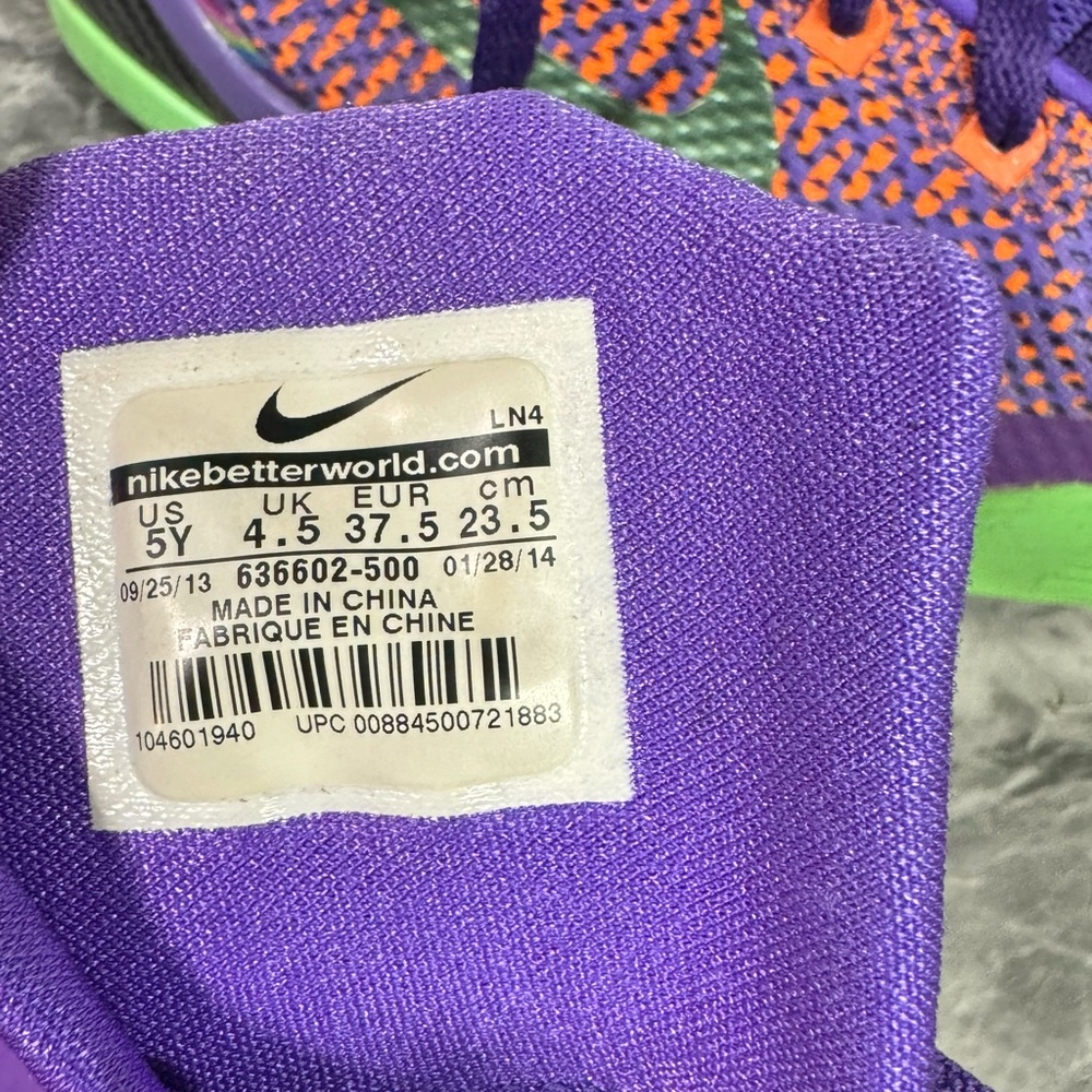 NIKE Kobe Elite 9 Purple Venom size 5Y / or 6.5 women’s - Picture 9 of 9